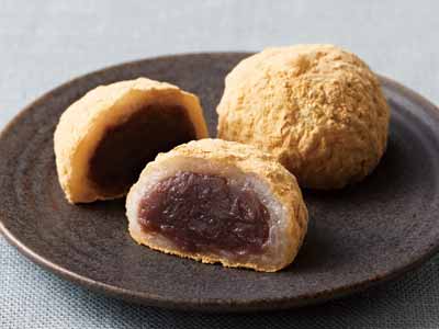 やわらかもちもちきな粉おはぎ(こしあん)写真