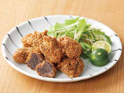 お肉みたいな まぐろ血合いのカツ写真