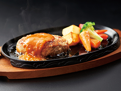 短角牛と佐助豚のハンバーグ(特製ブラウンソース付)写真