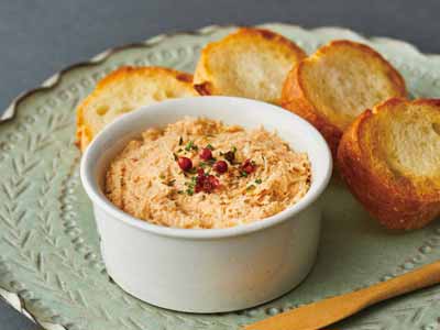 北海道産天然秋鮭とクリームチーズのリエット写真