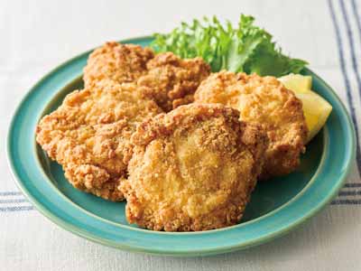 サクッじゅわっ！国産鶏ムネ肉のやわらかフライドチキン写真