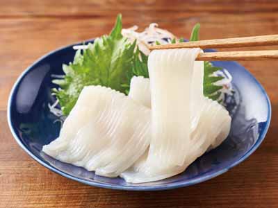 食べきりサイズ 北海道産するめいかそうめん写真