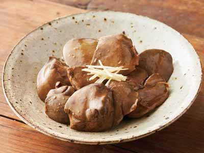 やわらか国産鶏レバー甘辛煮込み(越の鶏)写真