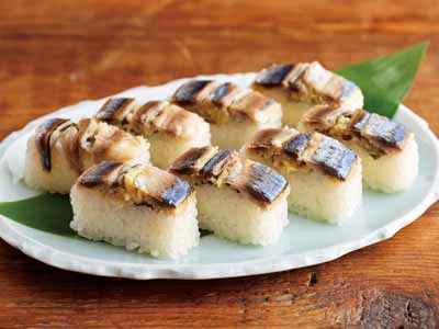 北海道産酢〆さんま棒寿司(ノーカット)写真