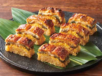 鹿児島県産うなぎの蒲焼棒寿司（ノーカット）写真