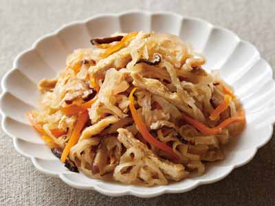 あると便利な副菜 かじかわ農場の切干し大根の煮物写真