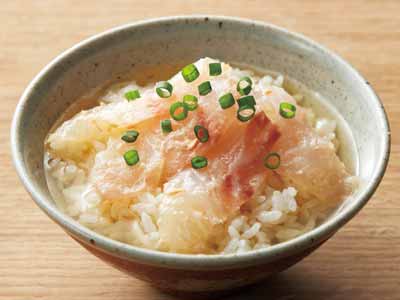 天然真鯛のだし茶漬け(ごま味噌味)写真