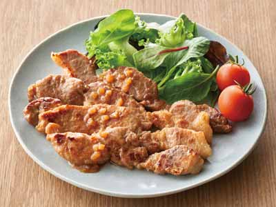 豚ロースのやわらかスティックステーキ用 甘辛オニオンソース写真