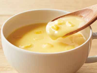 北海道産とうもろこしの濃厚コーンスープ写真