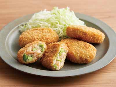 あたためるだけ エビ寄せフライ(枝豆入り)写真