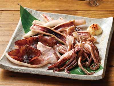 大地のもったいナイやわらか干いか(カット)写真