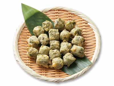 くせになる味こりこり食感 茎わかめボール揚げ写真