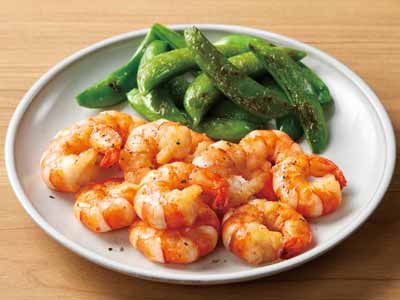 自然に近い環境で育てたブラックタイガー（むき身）写真