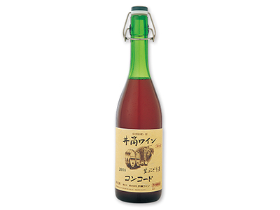 井筒無添加生にごりワイン（赤）酸化防止剤無添加写真