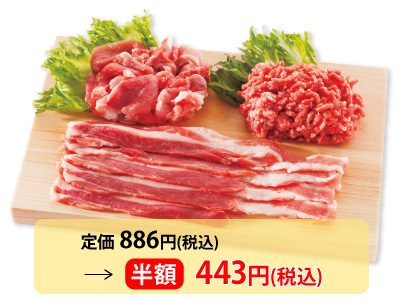 【BB半額!】冷凍大地うまみこい豚とりあえずの豚肉セット写真