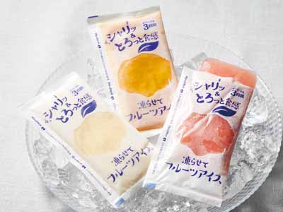 おうちで凍らせてフルーツアイス　アソート（いちご・りんご・マンゴー）写真