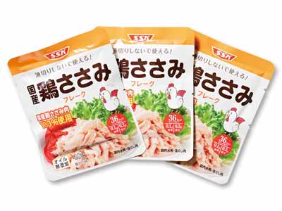 【ＢＢ半額！】国産鶏ささみフレーク（オイル無添加）写真
